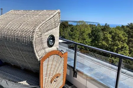 Strandkorb FeWo MeerGlück Dachterrasse in PRORA - 7.53