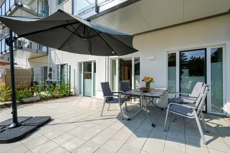 Terrasse FeWo Proras Strandhaus in PRORA - 9.03