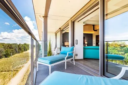 Balkon FeWo Stella Maris Dachterrasse in PRORA - 8.53