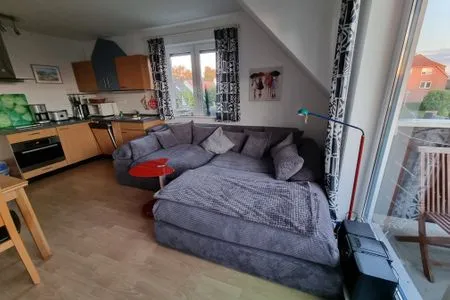 Wohnzimmer Ferienwohnung Weitblick