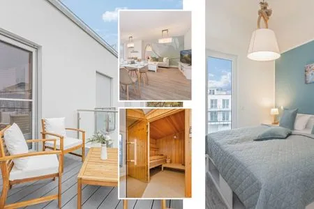  "Fewo Stettiner Waterlelie" mit Freizeitraum, Parkplatz, Sauna