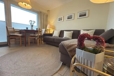 Wohnzimmer Ferienwohnung im Haus Nordland App 24