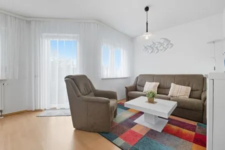 Wohnzimmer Stranddistel, Am Küstenwald, Whg. 2 OG