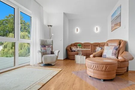 Wohnzimmer Villa Stranddistel, Whg. 3