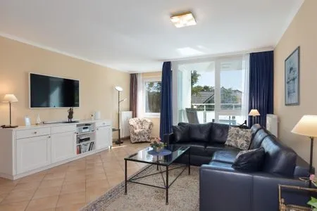 3 Ferienwohnung Apartment an der Seebrücke Zingst - Wohnzimmer  Apartment an der Seebrücke