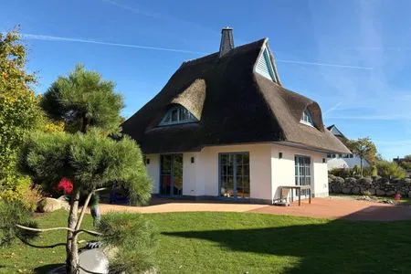 Garten Ferienhaus Haubenlerche 53 - Boddenglück