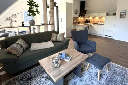 Wohnzimmer Ferienwohnung Kajüte 2