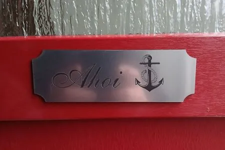 Fassade / Eingang FeWo "Ahoi" nahe Malchower See