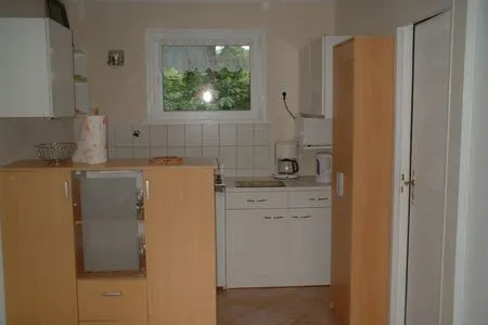 Küche / Küchenzeile Ferienbungalow Fleesensee