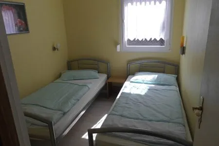 Schlafzimmer Ferienbungalow Fleesensee
