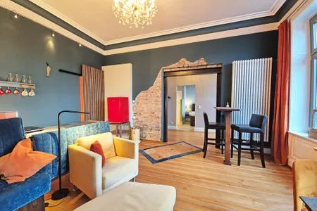 Wohnzimmer Strandvilla Hafenloge - stilvoll wohnen direkt am Niendorfer Hafen