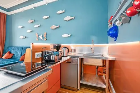 Küche / Küchenzeile Strandvilla Hafenloge - stilvoll wohnen direkt am Niendorfer Hafen