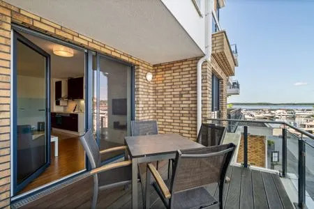 3 Ferienwohnung Hafenblick Waren (Müritz) – Sonniger Balkon mit traumhaftem Blick auf den Yachthafen  Hafenblick