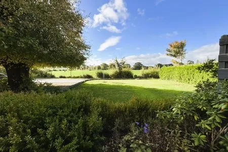 Ausblick aus dem Wohnzimmer - unverbaut über die Felder Krischan