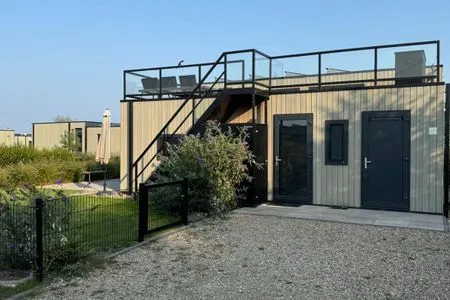  Enkhuizer Strand Cube Elite Paradiso mit Zaun Haus Nr. 211