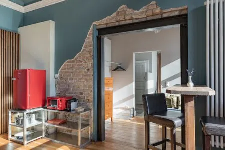 Wohnzimmer Strandvilla Hafenloge - stilvoll wohnen direkt am Niendorfer Hafen