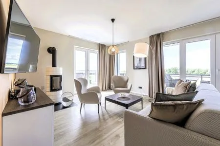 2 Ferienwohnung Strandleben Ostseebad Wustrow ZweiWasser Alte Seefahrtschule Gemütliches Wohnzimmer  Strandleben