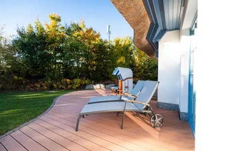 Garten Ferienhaus Haubenlerche 53 - Boddenglück