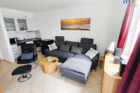 Wohnzimmer Wohnpark Stadt Hamburg Ferienwohnung Appartement Seemöwe