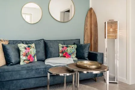 Wohnzimmer Aloha Lodge Zingst