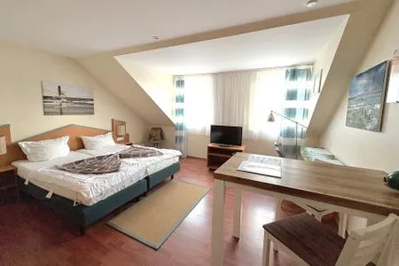 Wohnzimmer Ferienwohnung Fischers Wiek