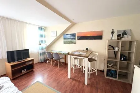 Wohnzimmer Ferienwohnung Fischers Wiek