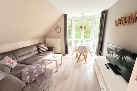 Wohnzimmer Ferienwohnung Ostsee-Buhne