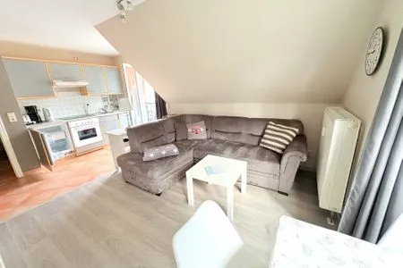 Wohnzimmer Ferienwohnung Ostsee-Buhne