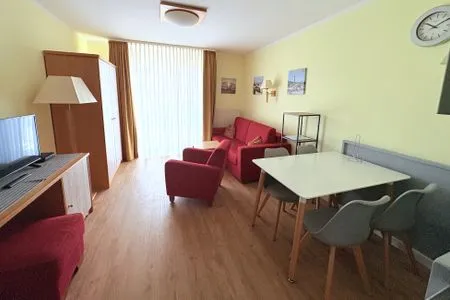Wohnzimmer Wohnung 12 im Haus Hühnergott