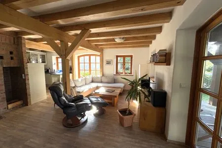 Wohnzimmer Ferienwohnung im Stenhuus