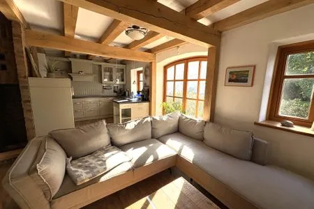 Wohnzimmer Ferienwohnung im Stenhuus