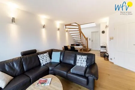 Wohnzimmer Haus Greune-Stee 49 Ferienwohnung Südstrandkrabbe