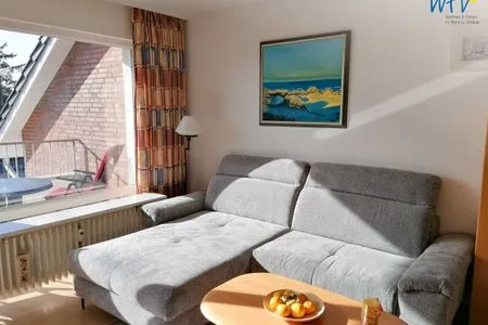 Wohnzimmer Haus Reedestraße 25-27 Ferienwohnung Borkum-Liebe