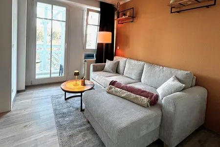 Wohnzimmer Ferienwohnung 334, Morgensonne