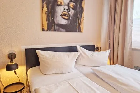 Schlafzimmer Villa Monika, App. 3 - Deine Auszeit- in der Sassnitzer Altstadt