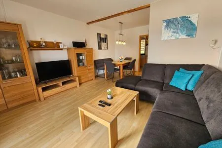 Wohnzimmer Feriendorf Hochbergle Haus 142 - Lechseeblick