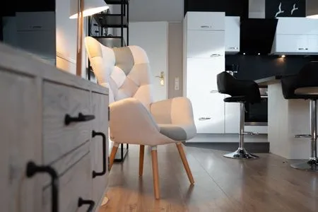 Wohnzimmer Ferienwohnung "StrandPause 52"