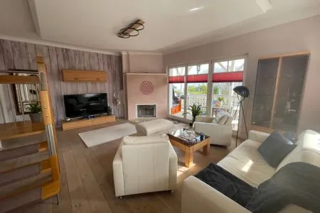 Wohnzimmer Villa Seestern - Ferienhaus mit Meerblick
