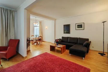 Wohnzimmer Meerblick-Ferienwohnung - Villa Bertha's Heim