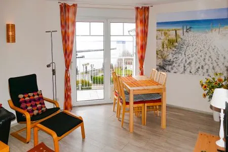 Wohnzimmer Ferienappartement Fraenzi - mit herrlichem Meerblick