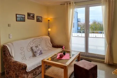 Wohnzimmer Ferienhaus Zum Kreideblick, App. Seesternchen