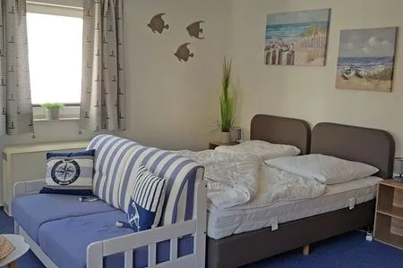 Wohnzimmer Wohnung 10 - Kleiner Leuchtturm- in der Villa Monika
