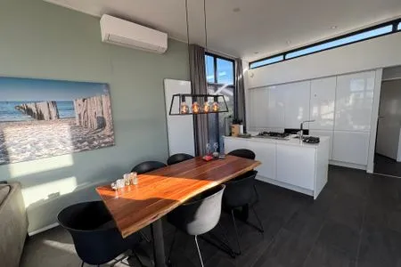 Breskens Chalet Ocean Lodge mit Zaun & Windschutz am Strandaufgang G127 Breskens / Zeeland - 