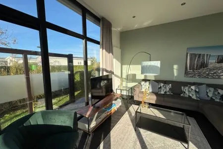 Breskens Chalet Ocean Lodge mit Zaun & Windschutz am Strandaufgang G127 Breskens / Zeeland - 