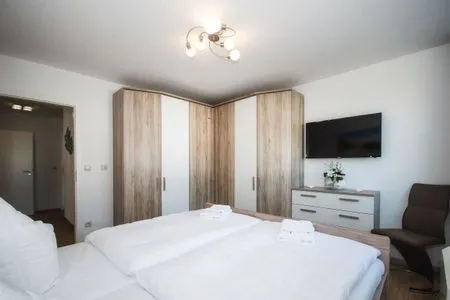 Schlafzimmer Villa Monika, App. Nordlicht 6 - modern und komfortabel