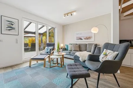 Wohnzimmer Bernsteinquartier, Ferienhaus 6e