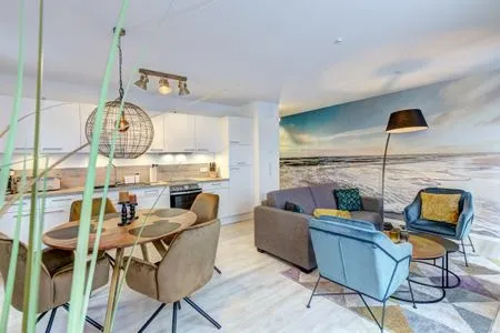 Wohnzimmer Bernsteinquartier, Whg. 05.56 "Meeresgold"