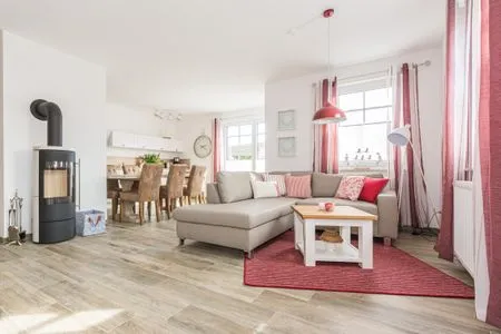 Wohnzimmer Ferienhaus Bresewitz