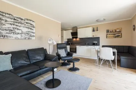 Wohnzimmer Haus Muschelsucher, Birkenstraße 7a, App. 3