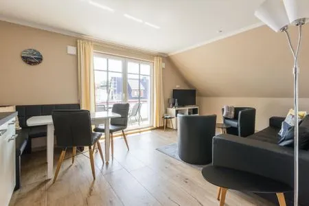 Wohnzimmer Haus Muschelsucher, Birkenstraße 7a, App. 5